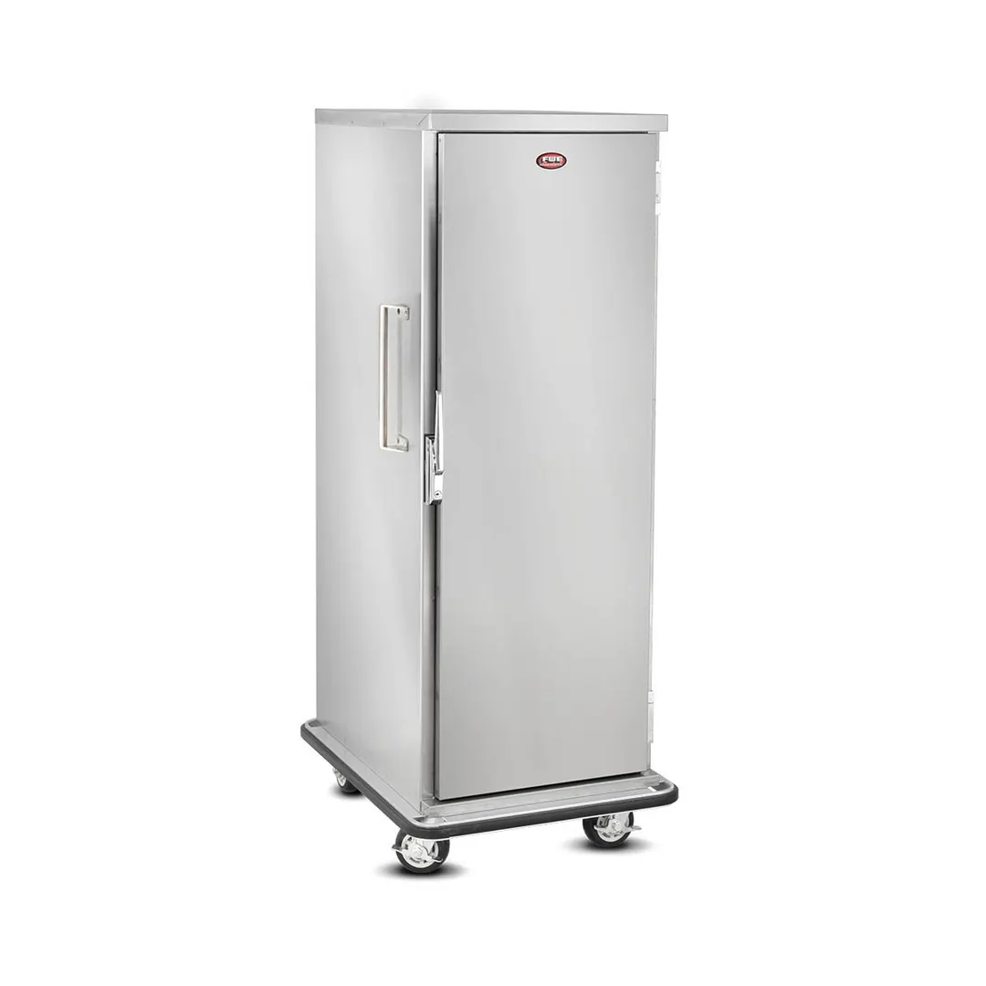 FWE ETC-1826-19 19 Pan Stainless Steel Bun / Food Pan Enclosed Transport Cabinet w/ 3" Bottom Load Slides