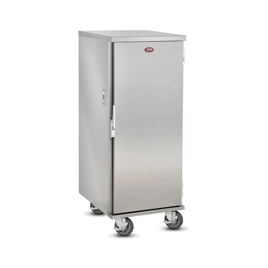 FWE ETC-UA-11 11 Pan Stainless Steel Bun / Food Pan Enclosed Transport Cabinet w/ 4-1/2" Bottom Load Slides