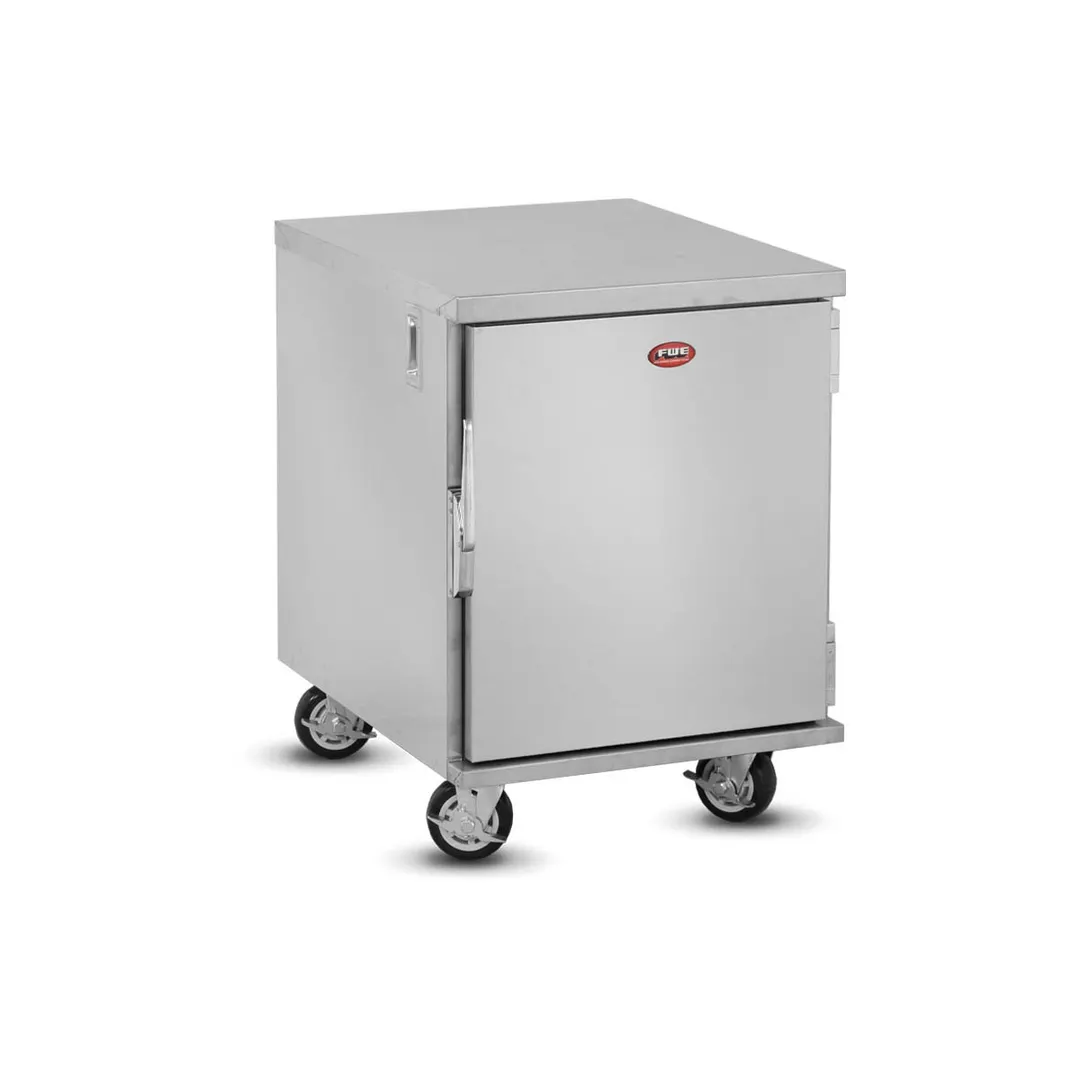 FWE ETC-UA-5 5 Pan Stainless Steel Under Counter Bun / Food Pan Enclosed Transport w/ 4-1/2" Bottom Load Slides