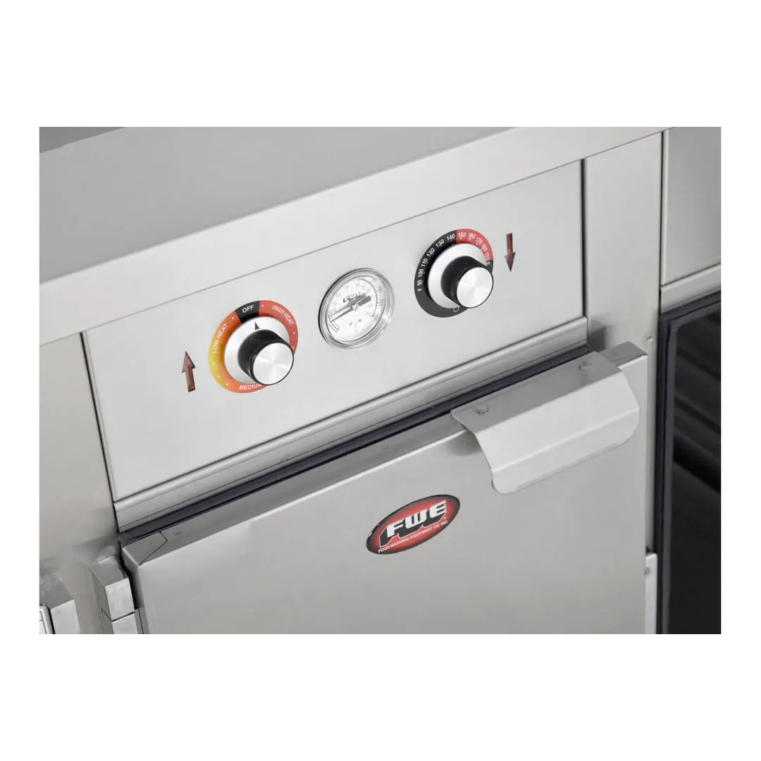 FWE HLC-4W6-7H-28-DRN 68" Handy Line Serving Cabinet, (4) Wells