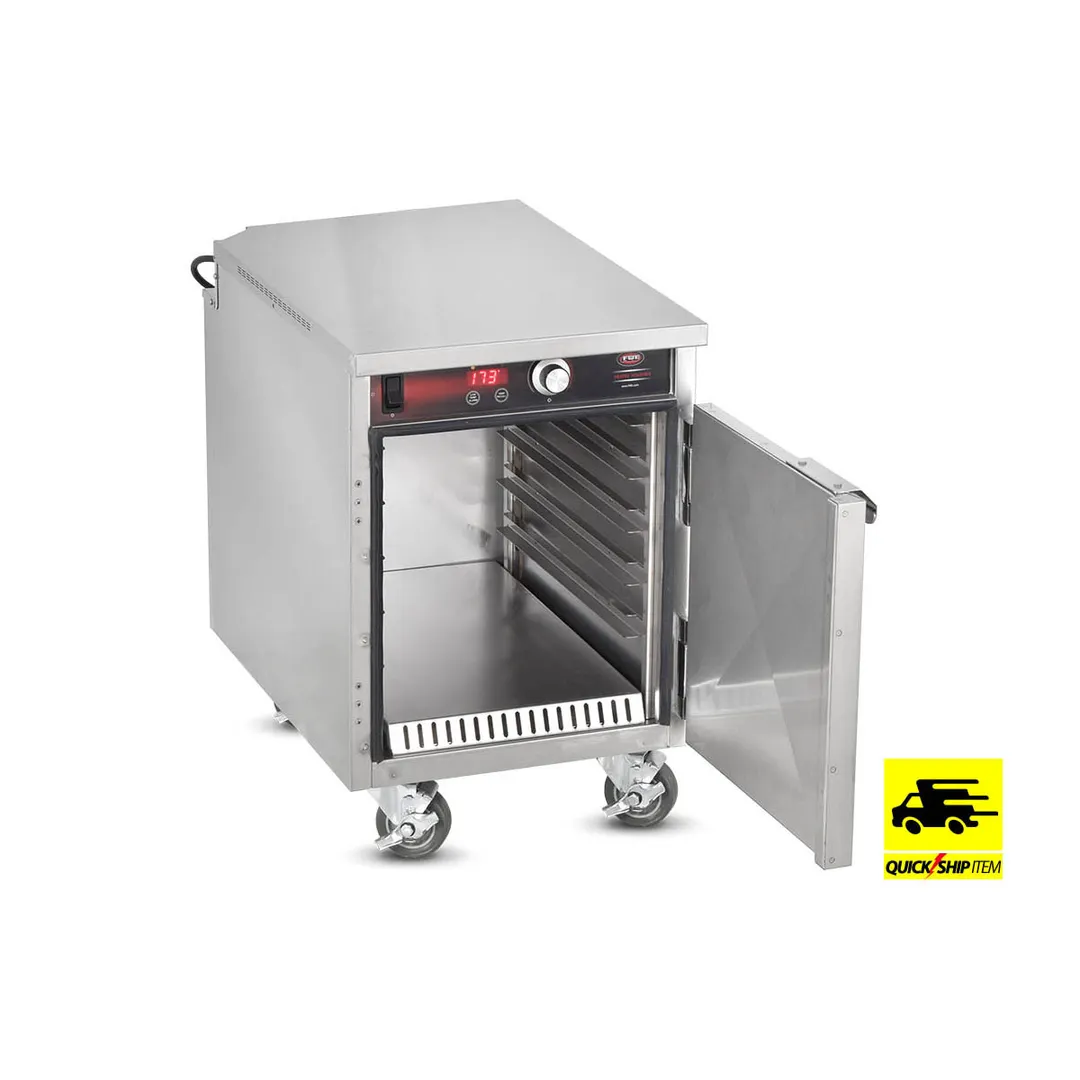 FWE HLC-5 Handy Line Heated Holding Cabinet, 1-Section, 1-Door, Solid Door, 25-3/4"H, Stainless Steel, Mobile