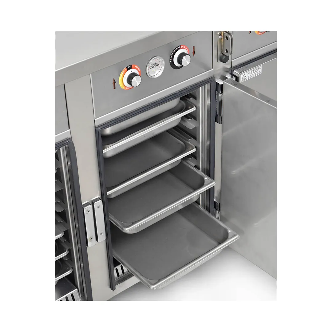 FWE HLC-5W6-7H-35-DRN 86" Handy Line Serving Cabinet, (5) Wells