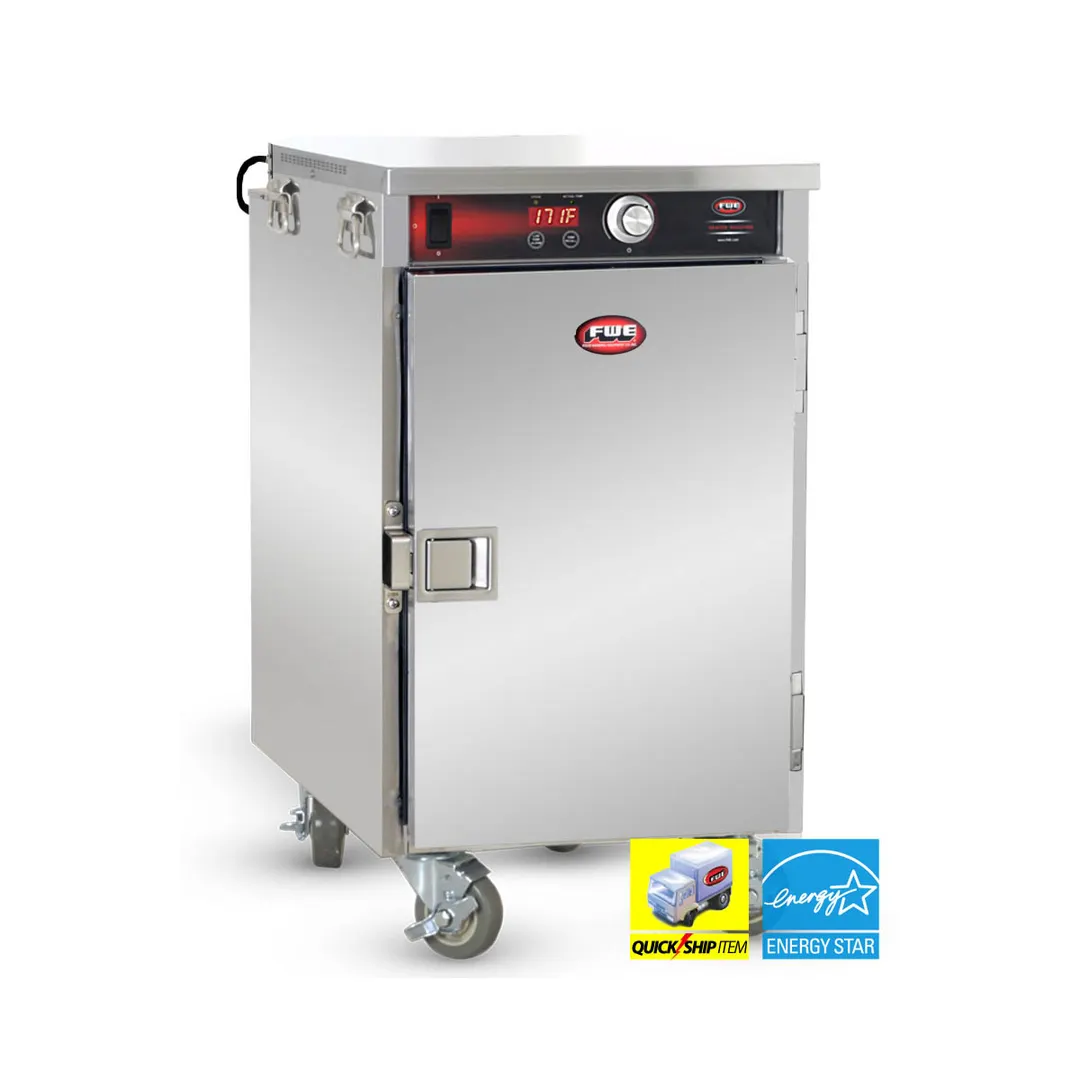 FWE HLC-8 Handy Line Heated Holding Cabinet, 1-Compartment, 33.5" H, Stainless Steel, Solid Door, Mobile