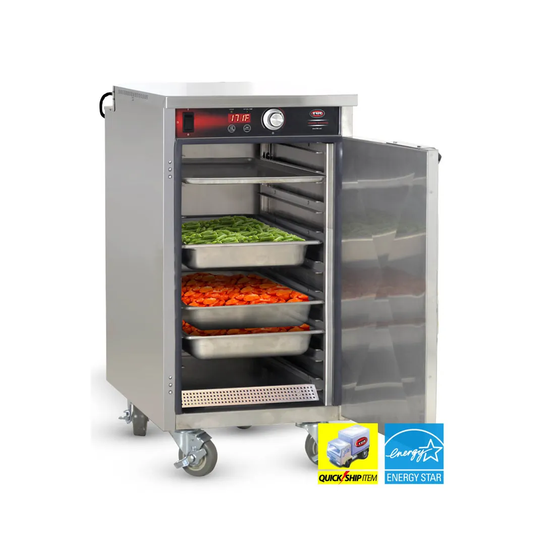 FWE HLC-8 Handy Line Heated Holding Cabinet, 1-Compartment, 33.5" H, Stainless Steel, Solid Door, Mobile