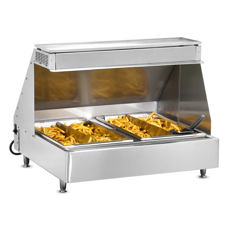 FWE HMC-1220-2-FD Countertop Fryer Dump Station w/ Infrared Elements, 2-Pan Capacity