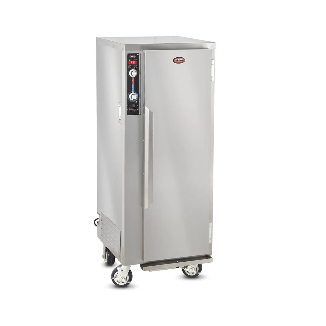 FWE MT-1220-15 Mobile Heated Holding Cabinet, 1-Section, 1-Door, 55-60" H, 15 x 12" x 20" Pan Capacity, Stainless Steel