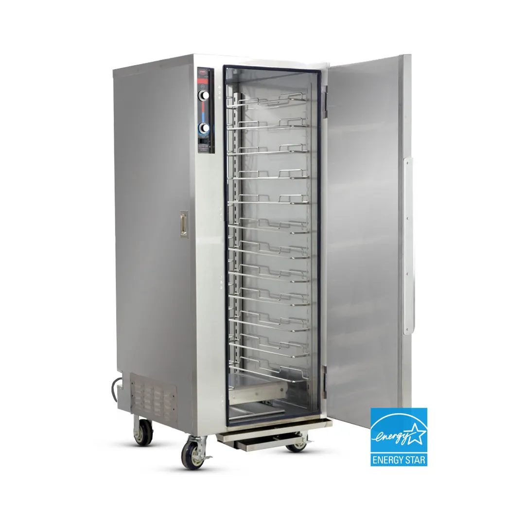 FWE MT-1826-18 Full Height 1-Door Solid Heated Holding Cabinet, 12-Pan Capacity, Stainless Steel
