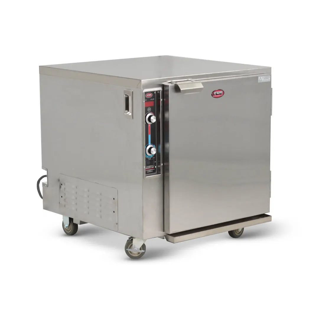 FWE MTU-4 1-Section 1-Door Heated Holding Cabinet, Stainless Steel, 4-Pan Capacity, Adjustable Tray Slides