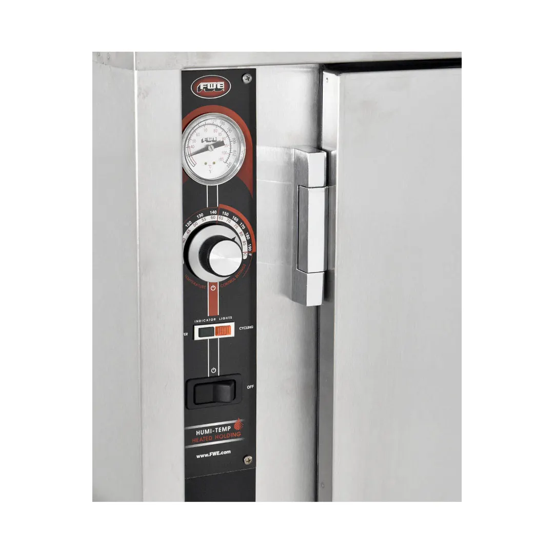 FWE P-120-2-XL 1-Section 2-Door Holding Cabinet, 55"-60" Height, 120 Capacity, Humi-Temp, 6" Casters