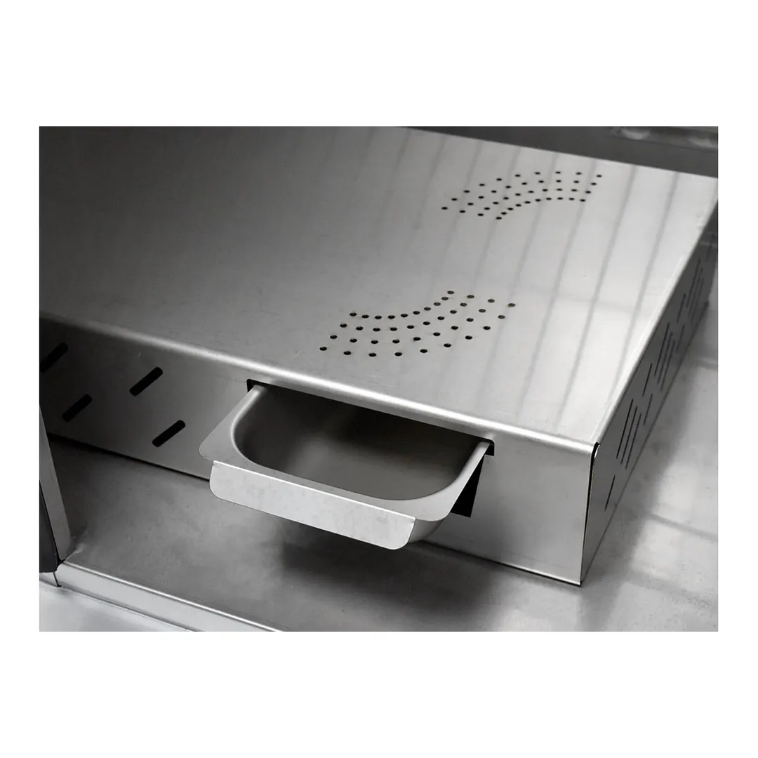FWE P-200 1-Section 2-Door Solid Heat Banquet Cabinet 67"–72" Height, 200 Plate Capacity, Stainless