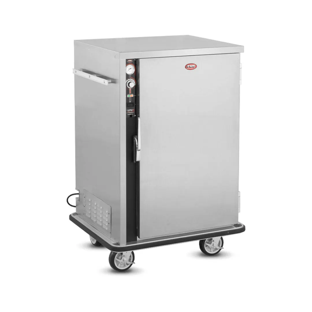 FWE P-48-XL Height 1-Door Solid Cabinet, 48 Plates, 49"-54" Height, Stainless, Humidity Controls