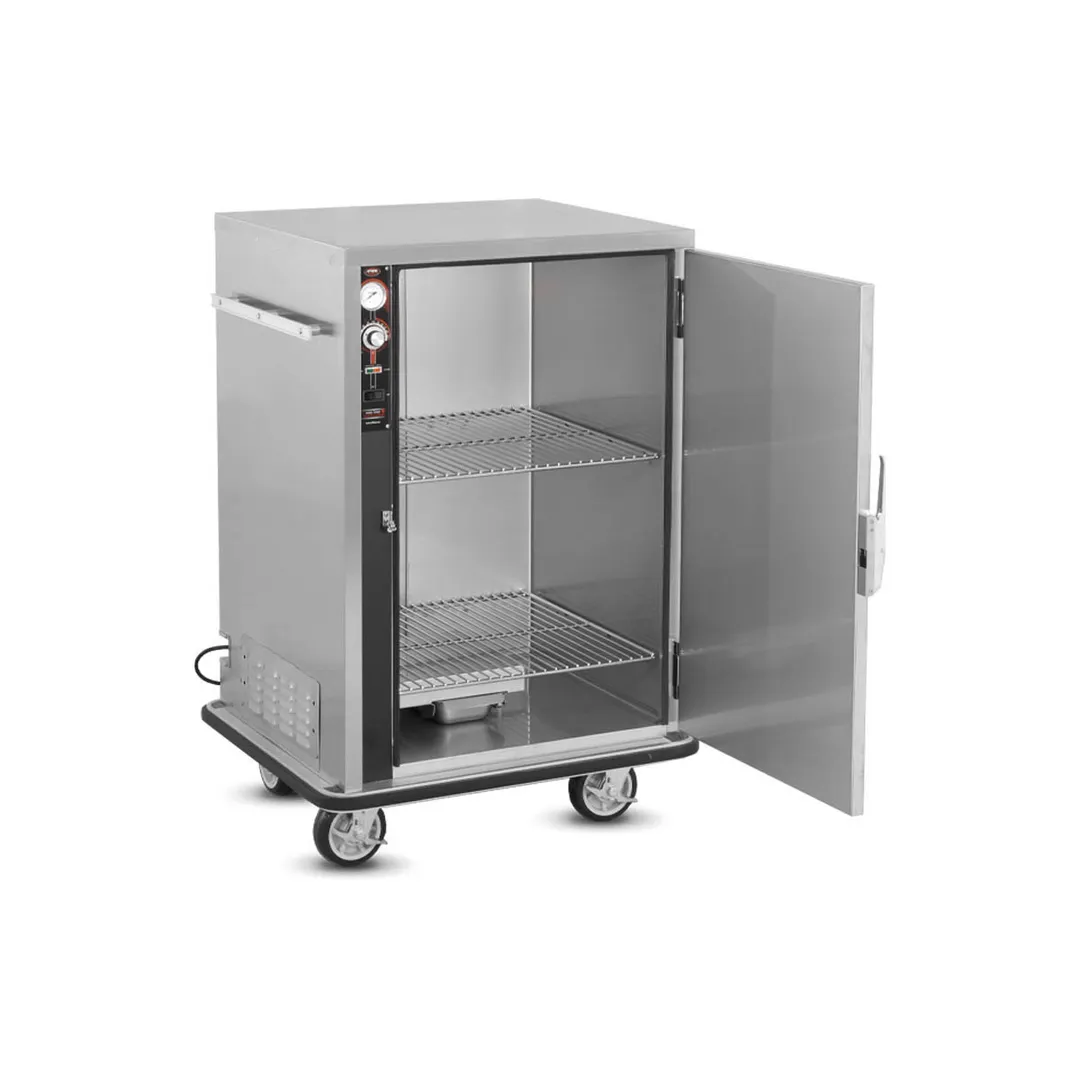 FWE P-48-XL Height 1-Door Solid Cabinet, 48 Plates, 49"-54" Height, Stainless, Humidity Controls