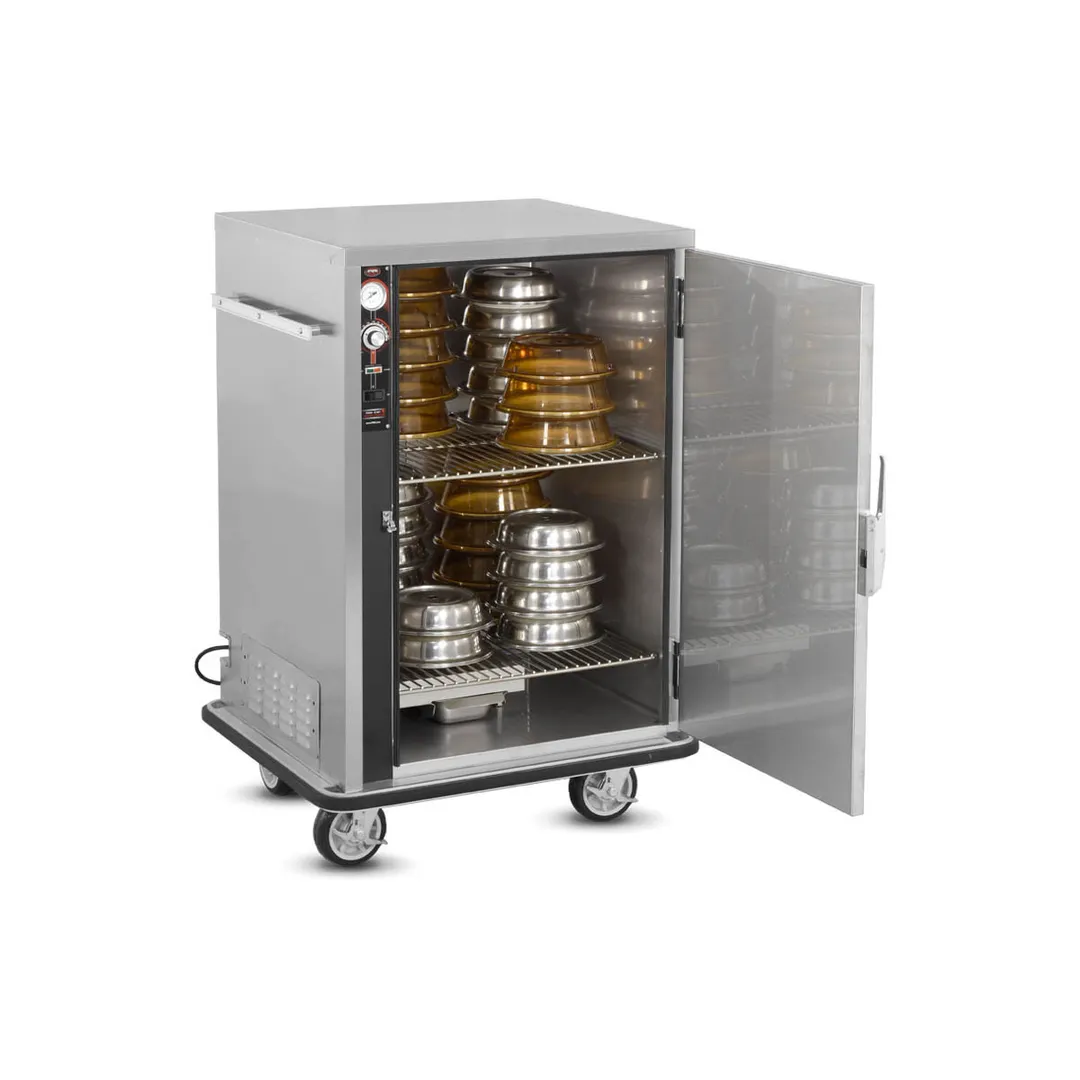 FWE P-48-XL Height 1-Door Solid Cabinet, 48 Plates, 49"-54" Height, Stainless, Humidity Controls