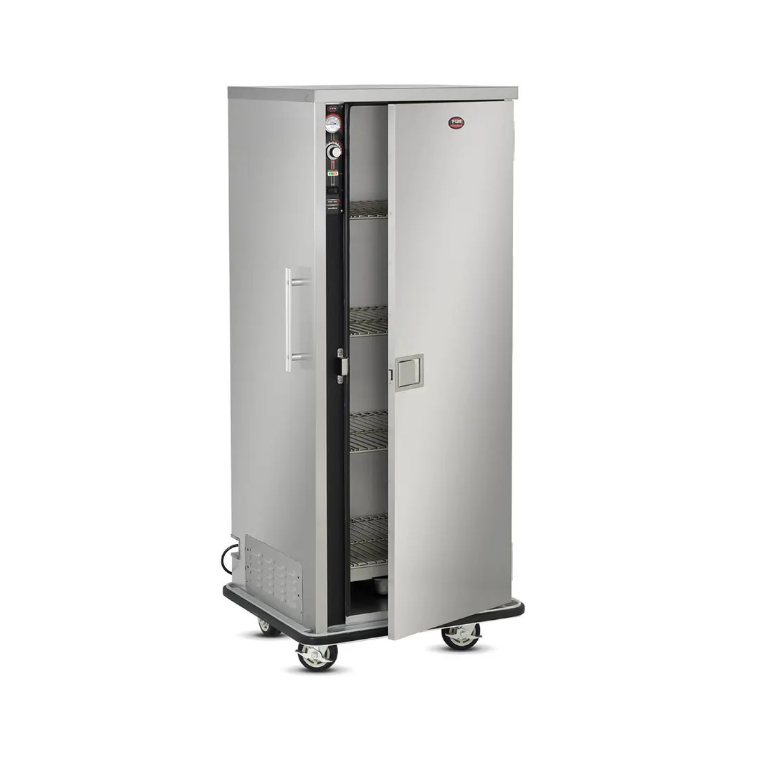 FWE P-80 Heated Cabinet – 1-Section, 1-Door, 64-80 Plate Capacity, Humid-Temp Heat, 6" Casters