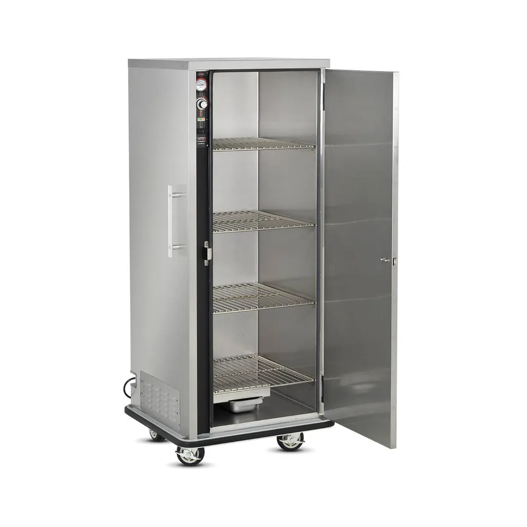 FWE P-80 Heated Cabinet – 1-Section, 1-Door, 64-80 Plate Capacity, Humid-Temp Heat, 6" Casters