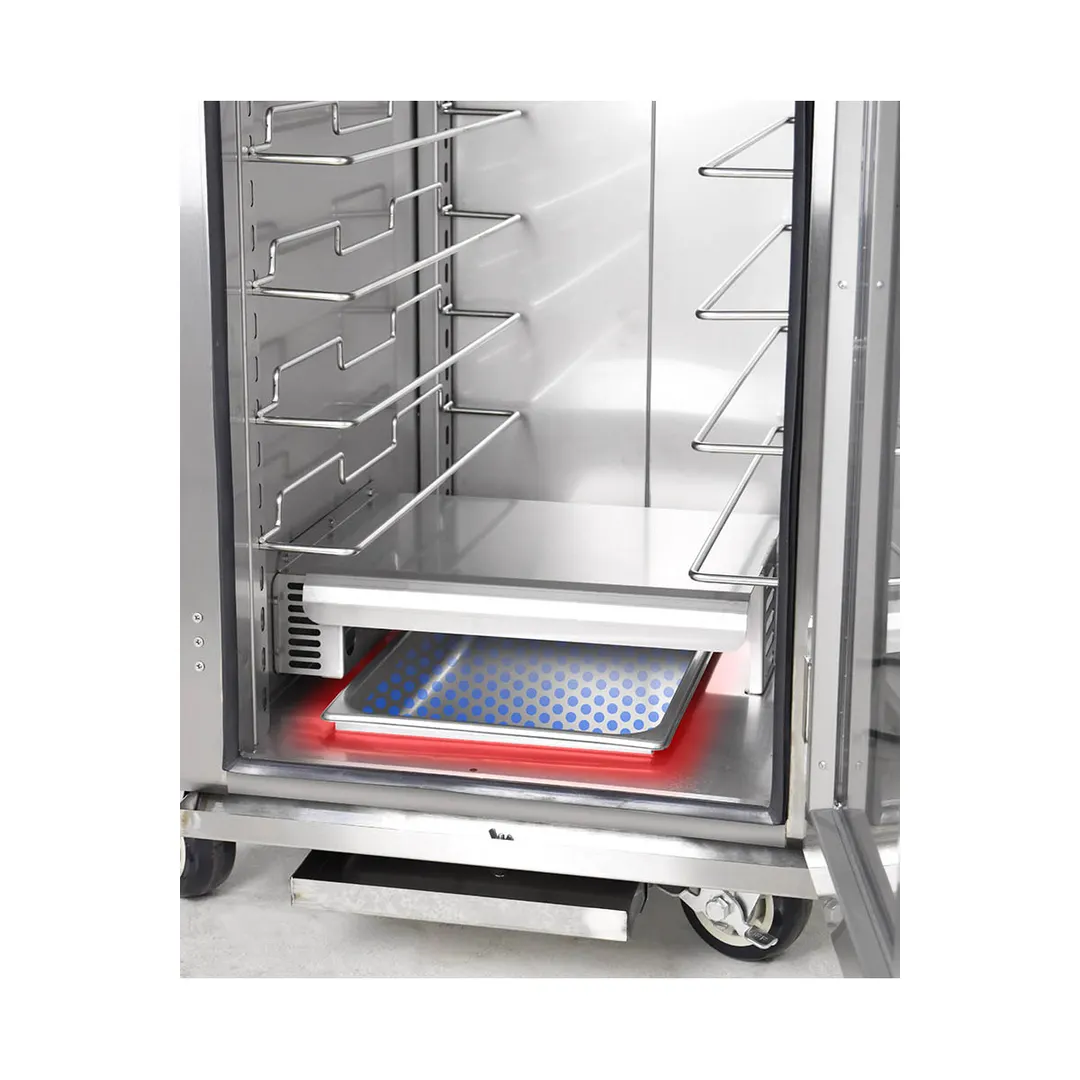FWE PH-1826-15  3/4 Height Insulated Mobile Heated Holding Proofing Cabinet w/ (10) Pan Capacity