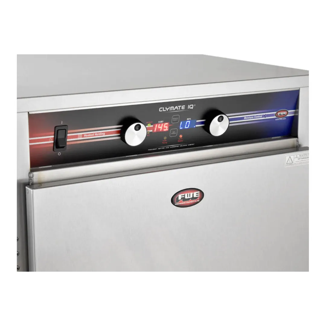 FWE PHTT-12 Heated Holding Cabinet, 1-Section, 73"-78"H, 2 Dutch Doors, Stainless Steel, (12) 18"x26"/(24) 12"x20" Pan Capacity, Humidified