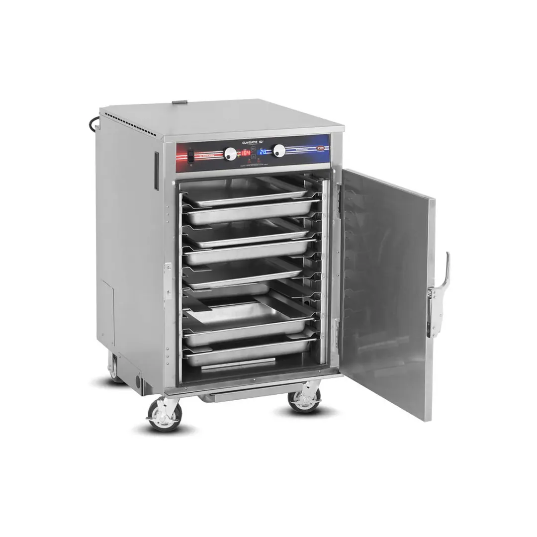 FWE PHTT-6-CV Heated Holding Cabinet, 1-Section, 1-Door, Solid Door, 43"-48"H, 6×18"x26" or 12×12"x20" Trays, Stainless Steel