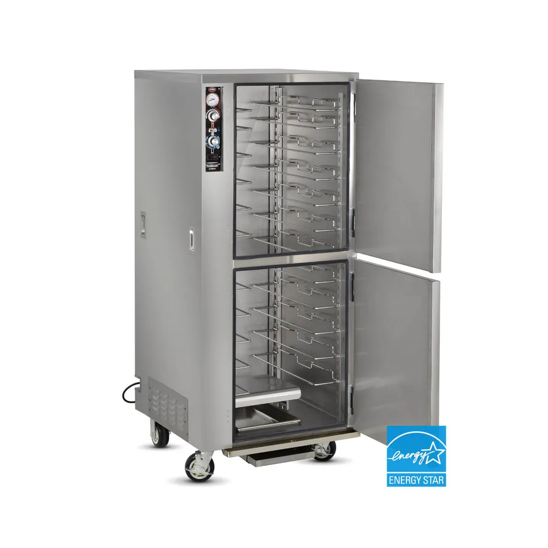 FWE PHU-12P Mobile Full Height İnsulated Heated/Proofing Cabinet (2) Stainless Steel Doors 1 section w/1 compartment