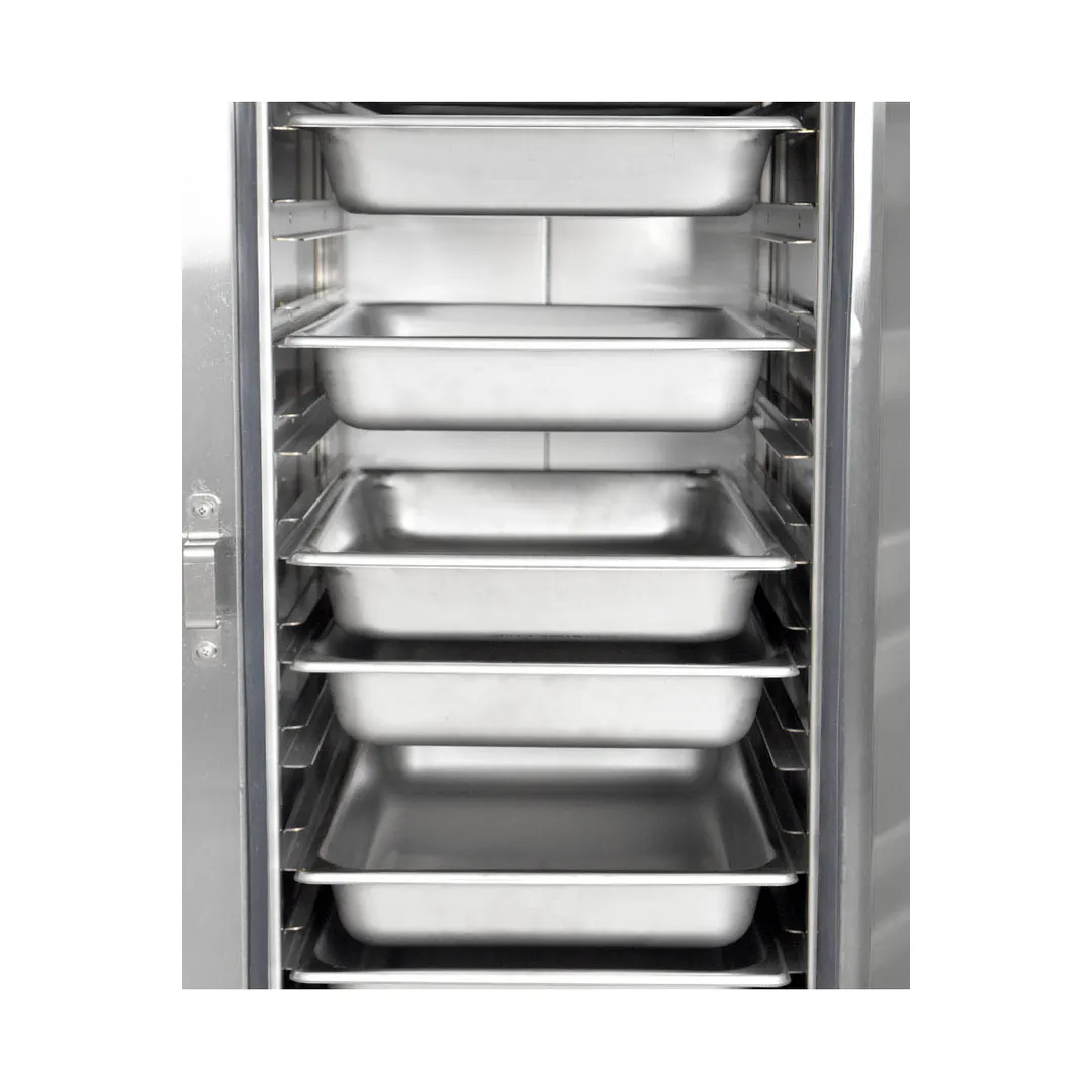 FWE PS-1220-30 Heated Holding Cabinet, 2-Door, Solid Doors, 30 Pan Capacity, Stainless Steel, Mobile