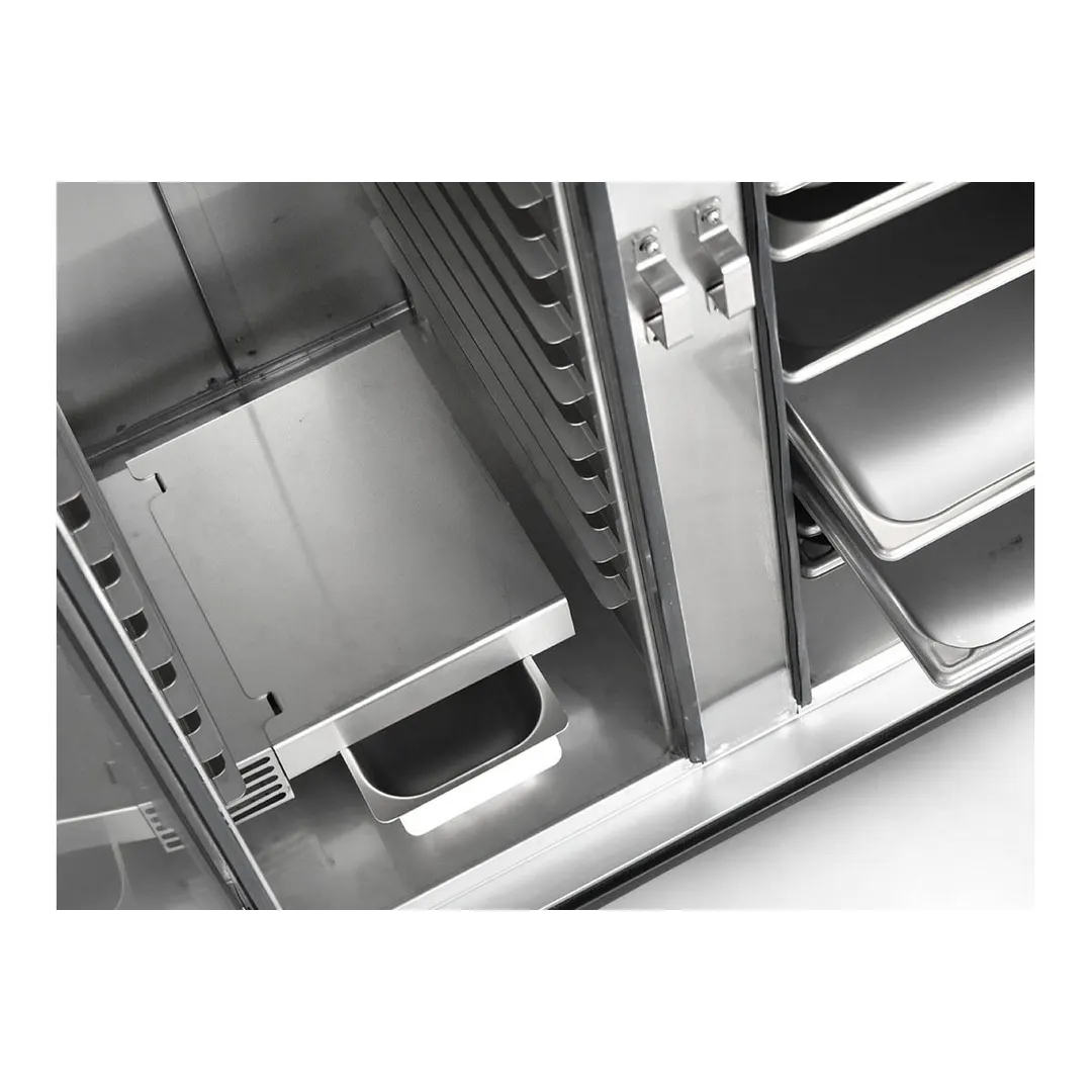 FWE PS-1220-30 Heated Holding Cabinet, 2-Door, Solid Doors, 30 Pan Capacity, Stainless Steel, Mobile