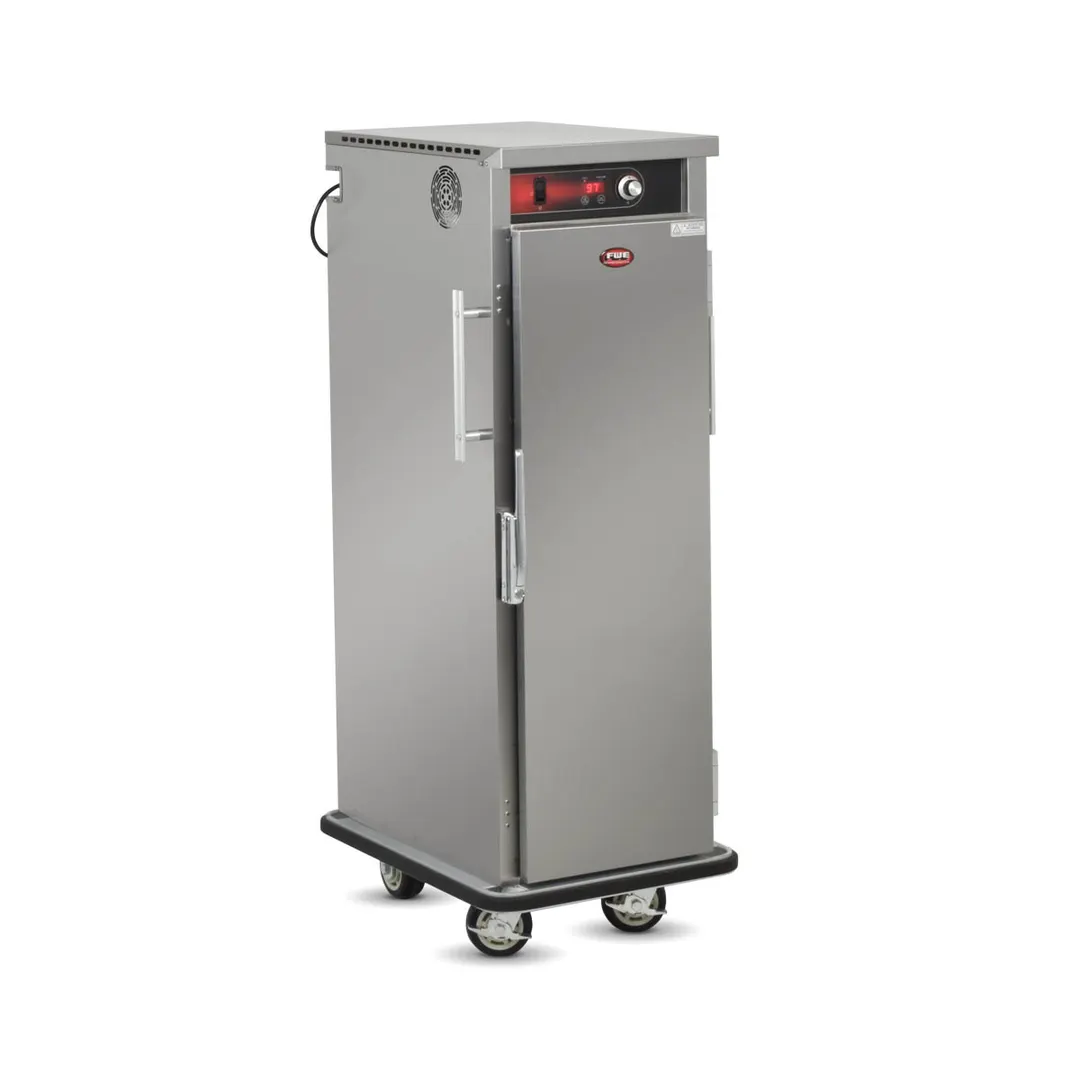 FWE PST-16 Mobile Heated Holding Cabinet, 1-Section, 1-Door, 55-60" Height, 16 GN 1/1 Stainless Steel Pans, Top-Mounted Heat