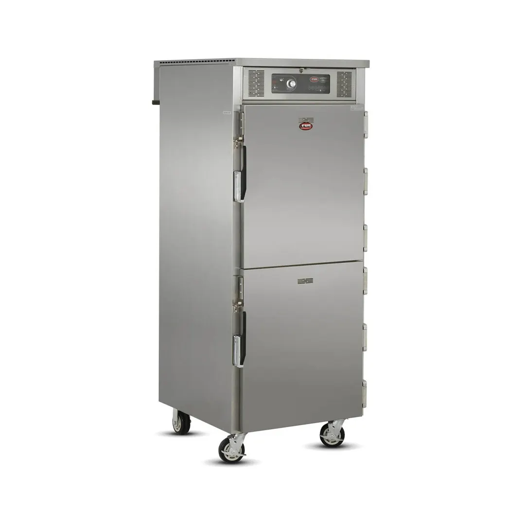 FWE RH-18 Mobile Rethermalization & Holding Cabinet with Electronic Controls, Dutch Doors (18) 18"x 26" Pan Capacity