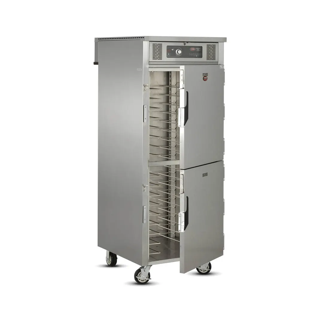 FWE RH-18 Mobile Rethermalization & Holding Cabinet with Electronic Controls, Dutch Doors (18) 18"x 26" Pan Capacity