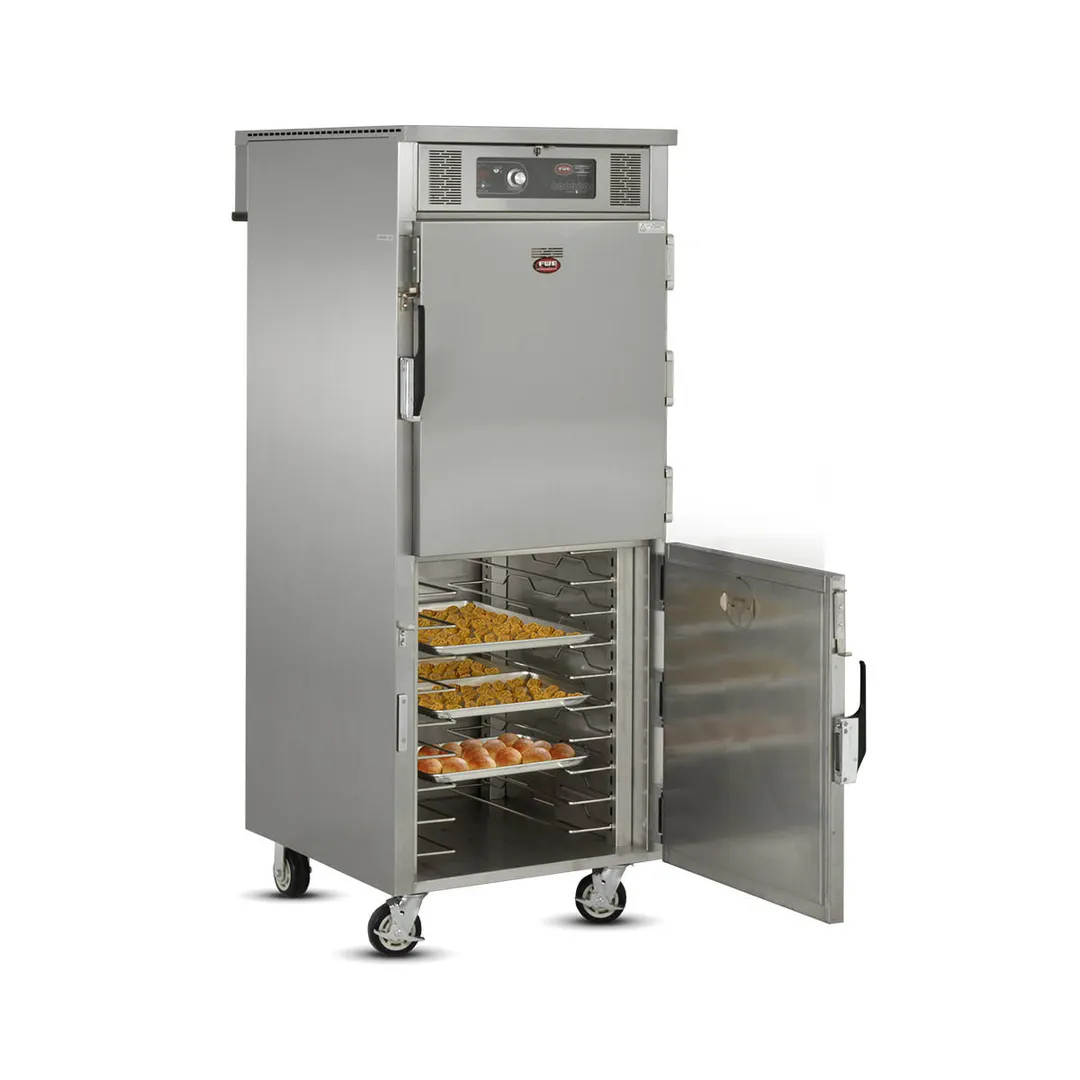 FWE RH-18 Mobile Rethermalization & Holding Cabinet with Electronic Controls, Dutch Doors (18) 18"x 26" Pan Capacity