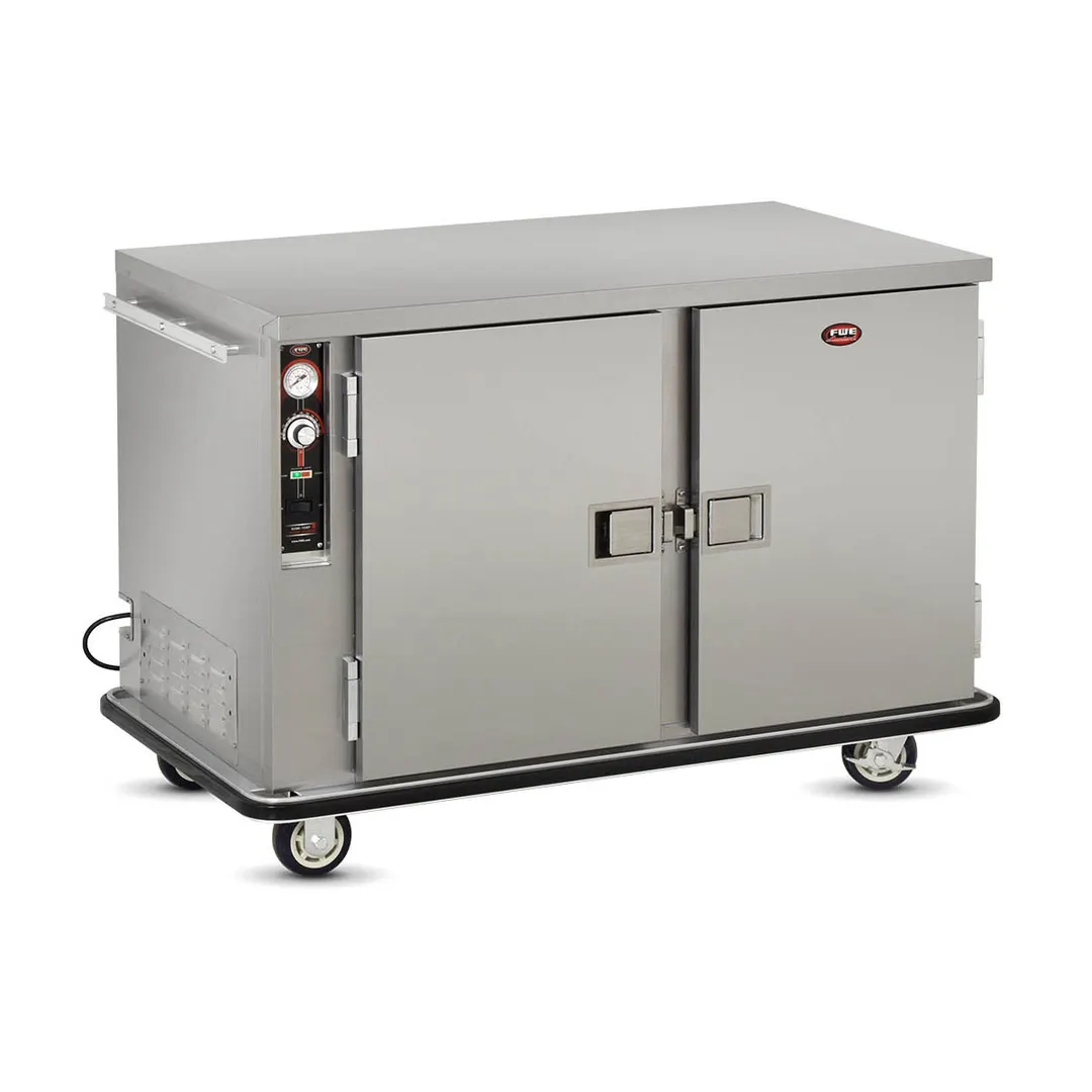 FWE TS-1826-14 2-Door Heated Holding Cabinet, Stainless Steel, 10 Tray Slides, GN 1/1, 31"-36"H