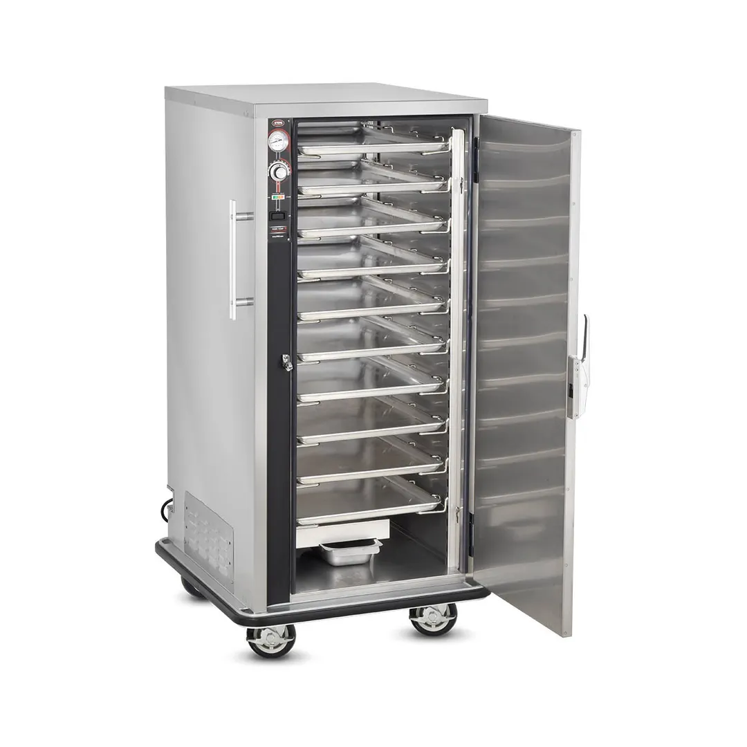 FWE TS-1826-15 1-Section 1-Door Solid Heated Holding Cabinet, Stainless Steel, 55"-60"H, 10 GN 1/1 Capacity