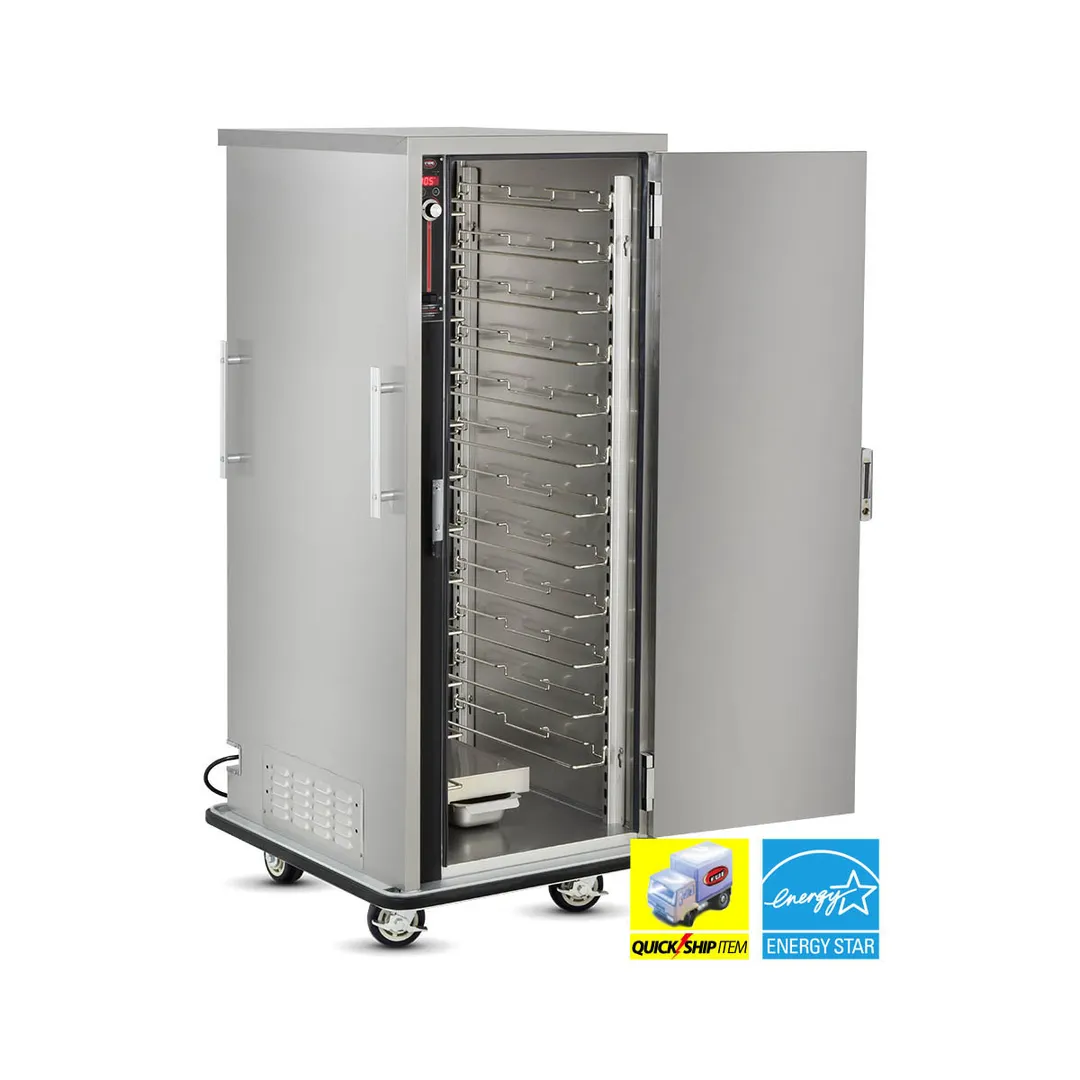 FWE TS-1826-18 Heated Holding Cabinet, 1-Section, Solid Door, 67-72" Height, 12-Pan GN 1/1 Capacity, Stainless Steel
