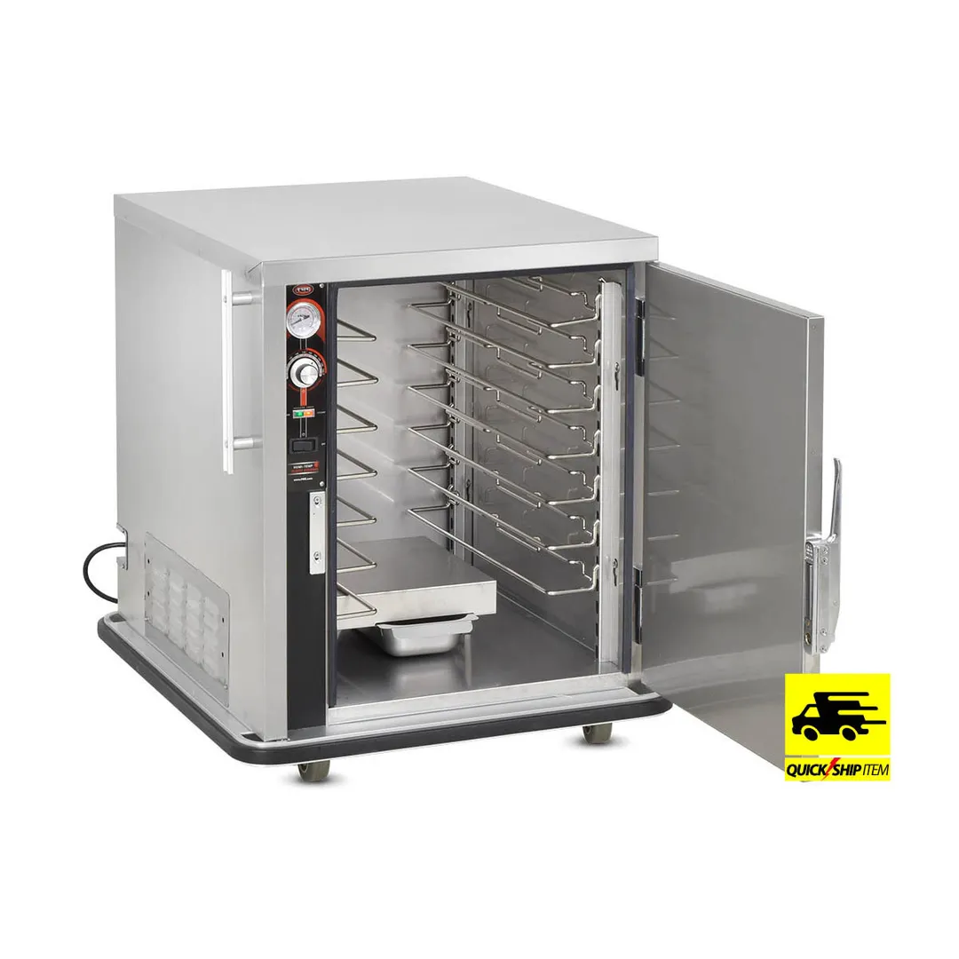 FWE TS-1826-7 1-Section 1-Door Solid Heated Holding Cabinet, 31"-36" H, Stainless Steel, 5 GN 1/1 Pan Capacity