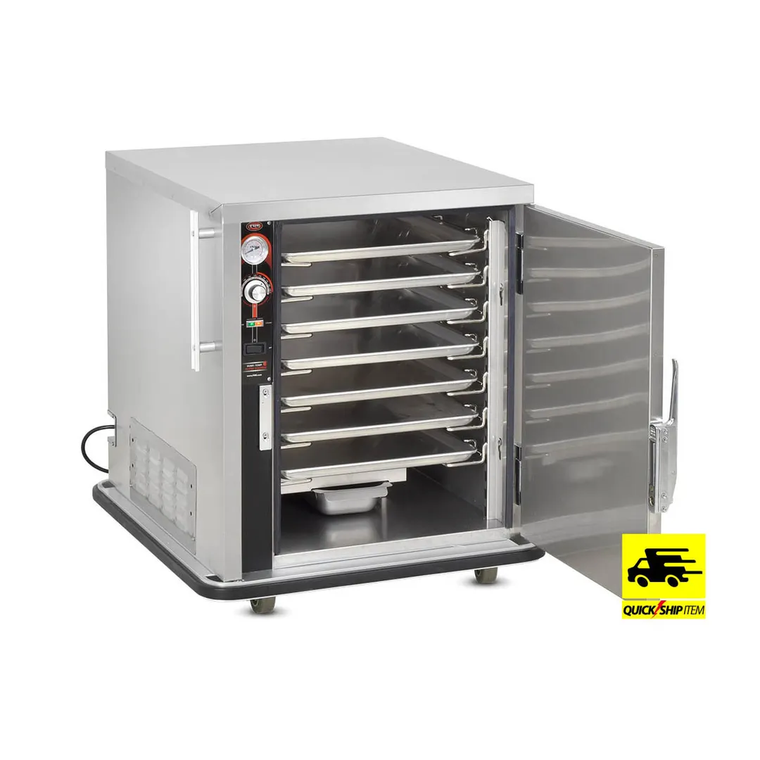 FWE TS-1826-7 1-Section 1-Door Solid Heated Holding Cabinet, 31"-36" H, Stainless Steel, 5 GN 1/1 Pan Capacity