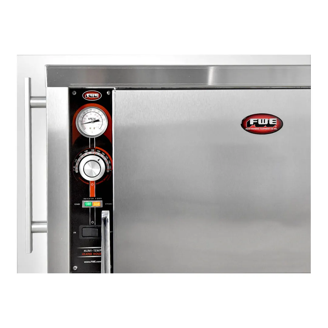 FWE TS-1826-7 1-Section 1-Door Solid Heated Holding Cabinet, 31"-36" H, Stainless Steel, 5 GN 1/1 Pan Capacity