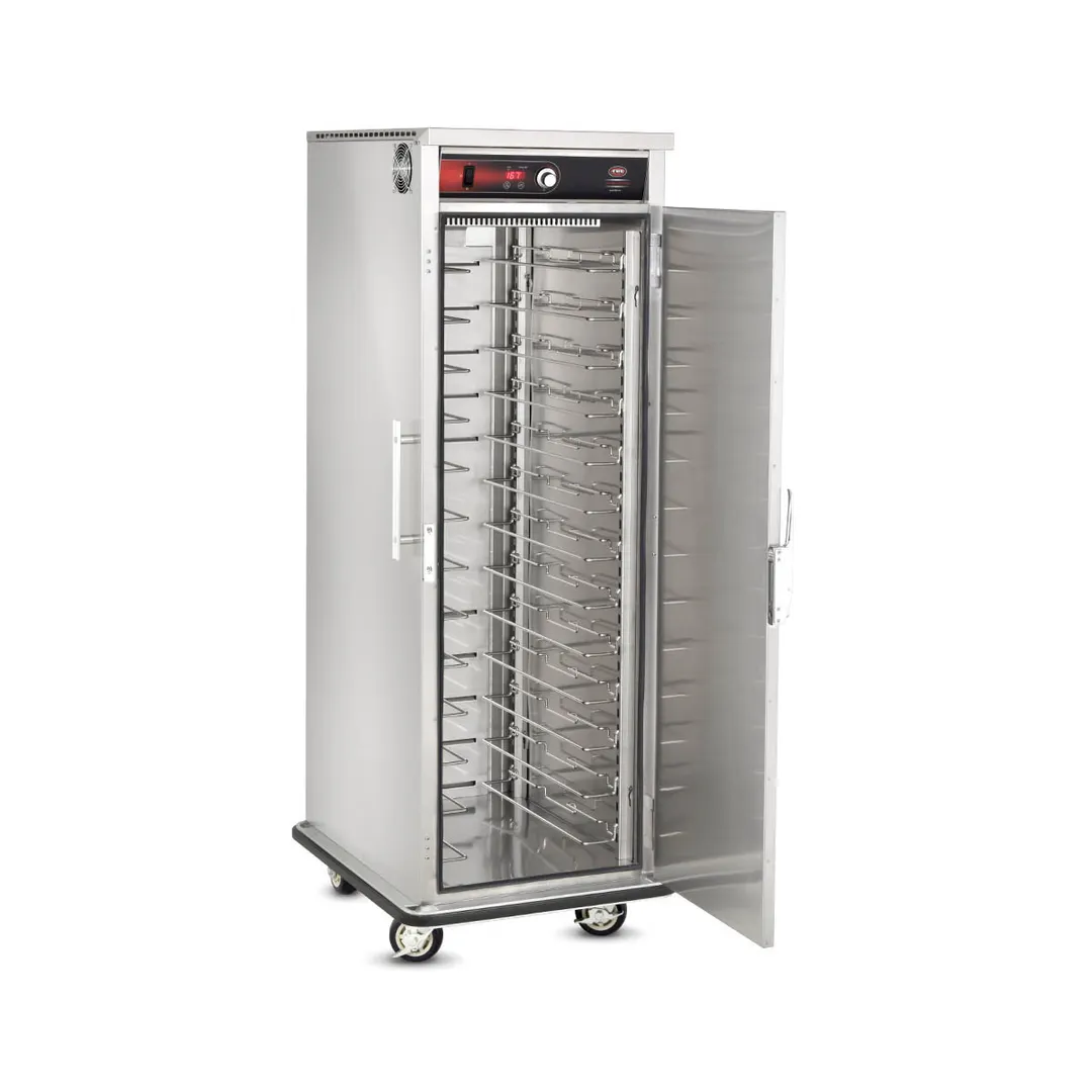 FWE TST-19 Heated Holding Cabinet, 1-Door, Solid Door, 13 Tray Slides, 73"-78" Height, Stainless Steel