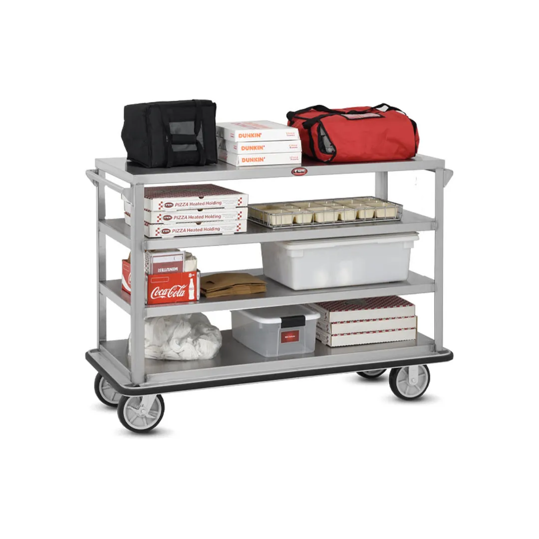 FWE UC-409 Stainless Steel Queen Mary Banquet Cart w/ 4 Shelves, 9-1/2" Spacing