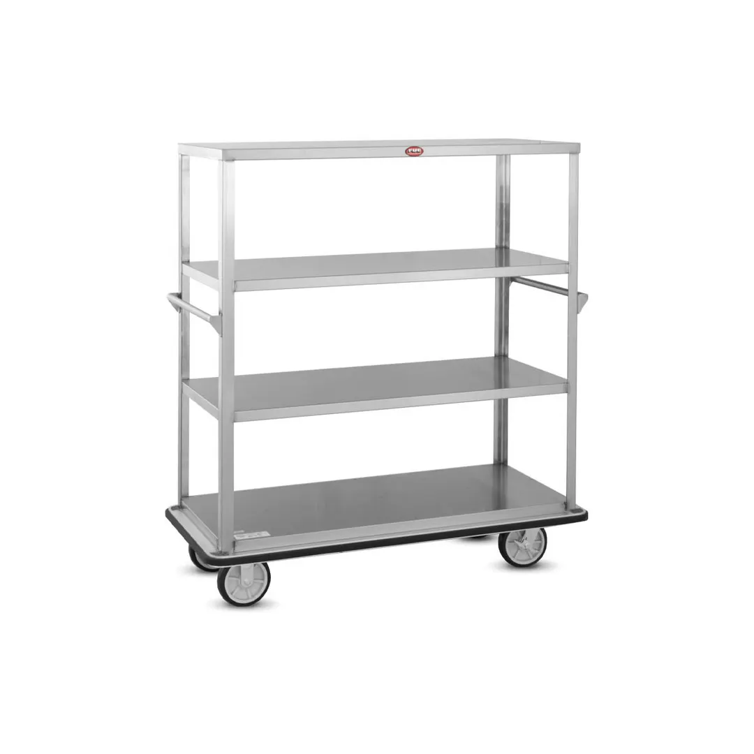 FWE UC-417 Stainless Steel Queen Mary Banquet Cart w/ 4 Shelves, 17" Spacing