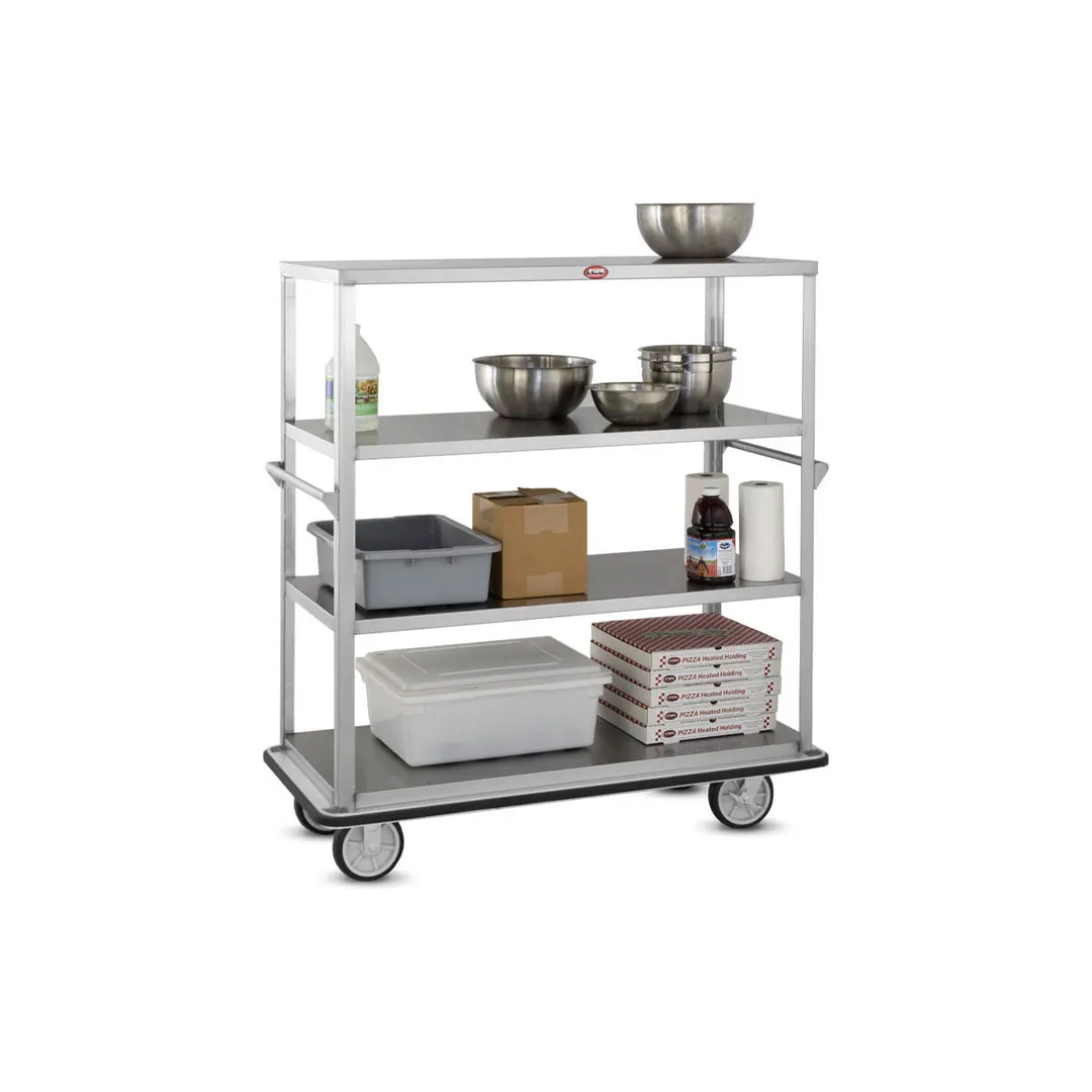 FWE UC-417 Stainless Steel Queen Mary Banquet Cart w/ 4 Shelves, 17" Spacing