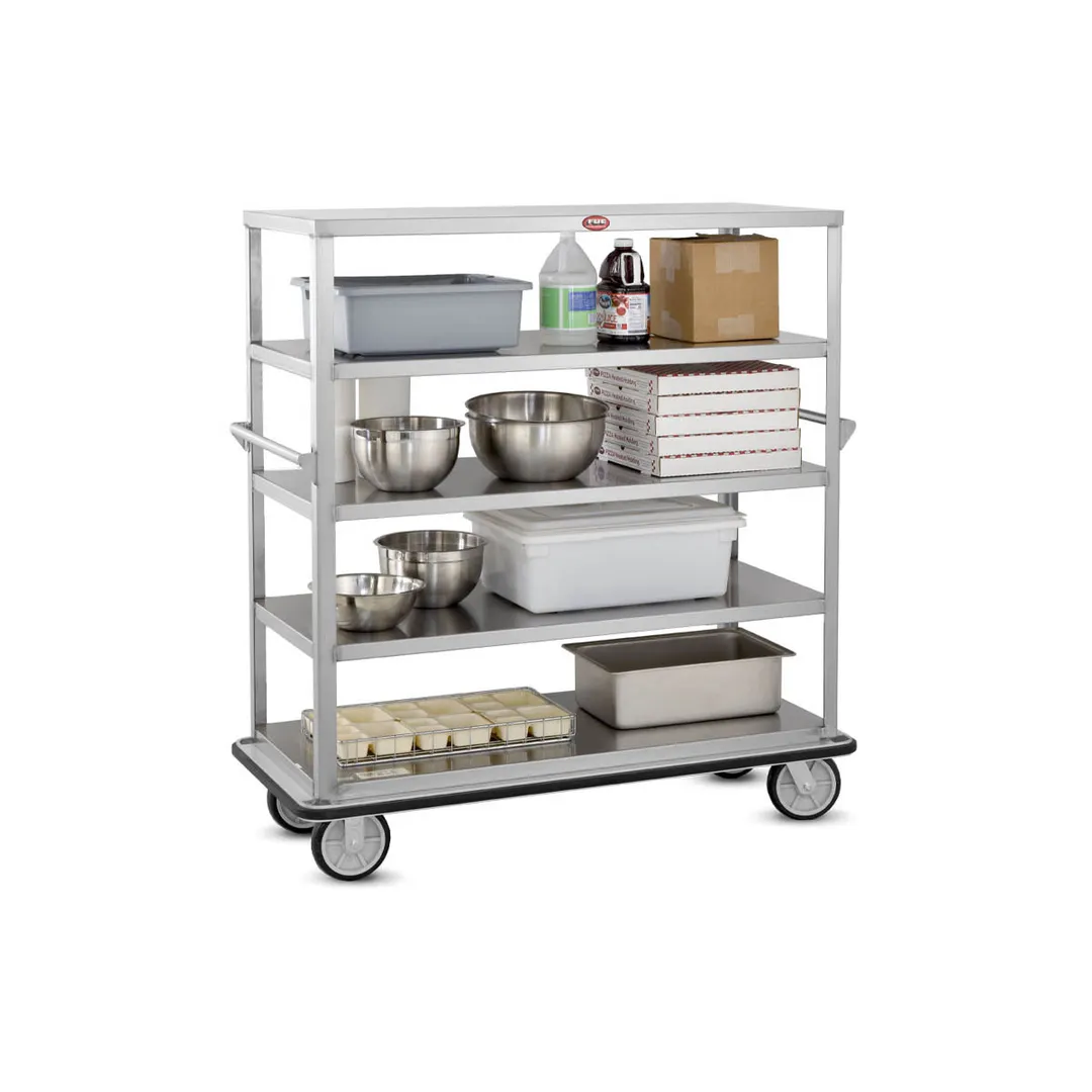 FWE UC-512 Stainless Steel Queen Mary Banquet Cart w/ 5 Shelves, 12" Spacing
