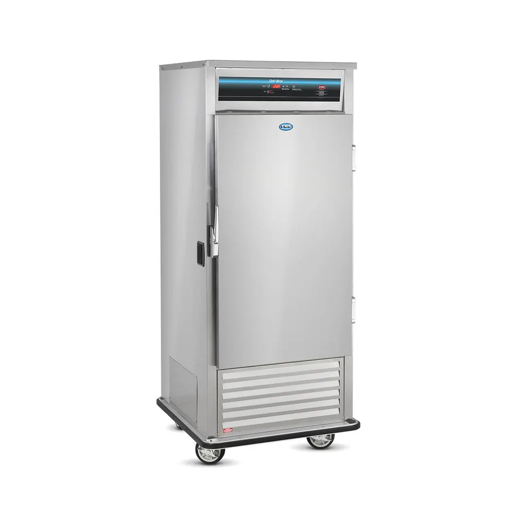 FWE UFS-10-GN Freezer, Bottom‑Mounted Compressor, 1‑Door Solid, 6" Casters, 1/2 HP Stainless Steel