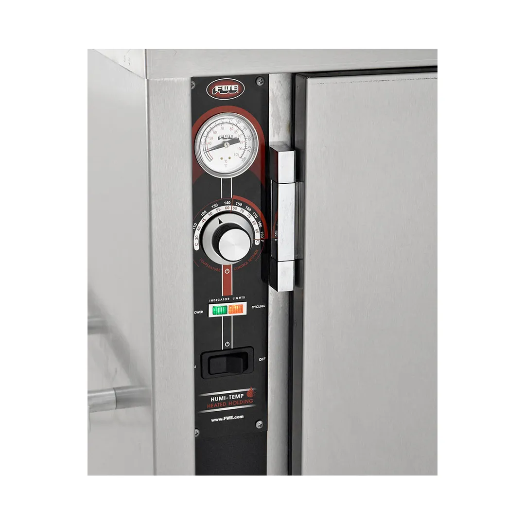 FWE UHS-BQ-120-XL 55"-60" 2-Door Heated Cabinet, 120 Plate Capacity, Controls, 6" Casters
