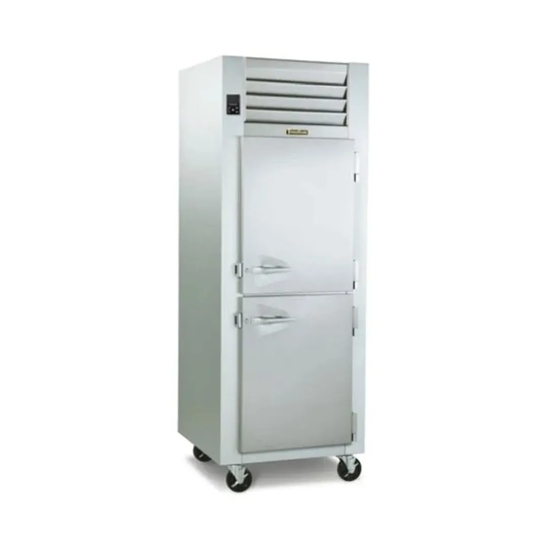 Traulsen G10043-032 30" 1-Section Pass-Thru Refrigerator w/ 4 Half Solid Doors (right/left hinged), 24.7 cu. ft.