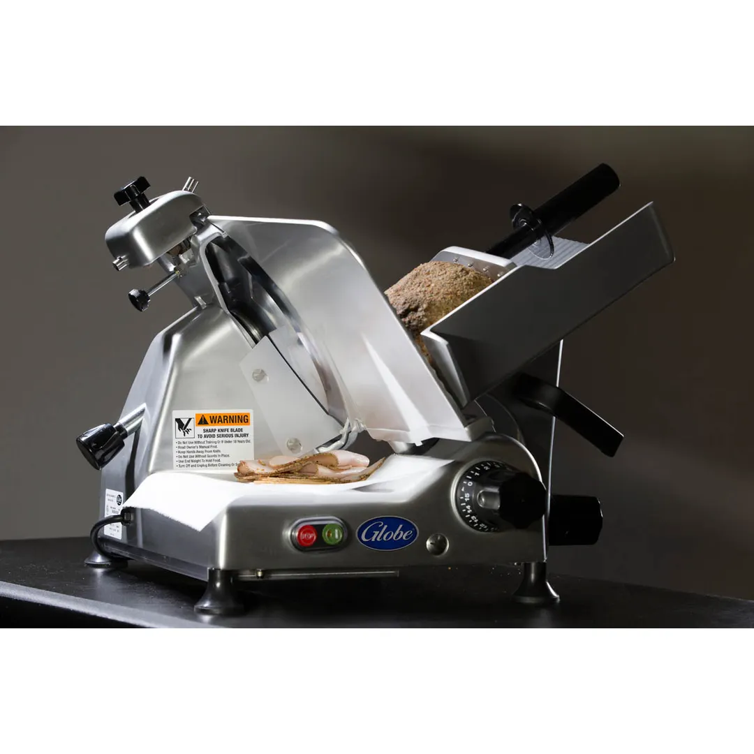 Globe G10 Manual Feed Meat Slicer with 10" Blade, Belt-Driven