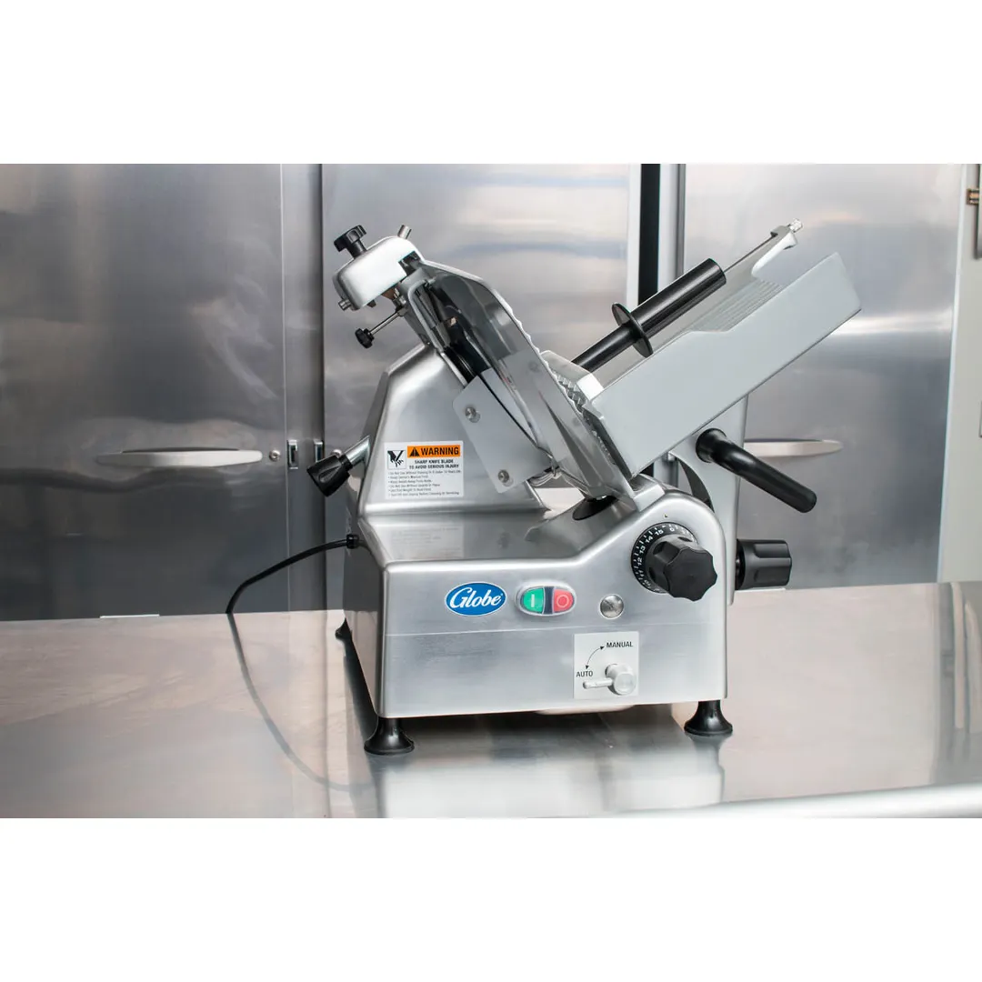 Globe G12A G-Series 12" Medium-Duty Automatic Meat Slicer, Belt-Driven, 1/2 HP