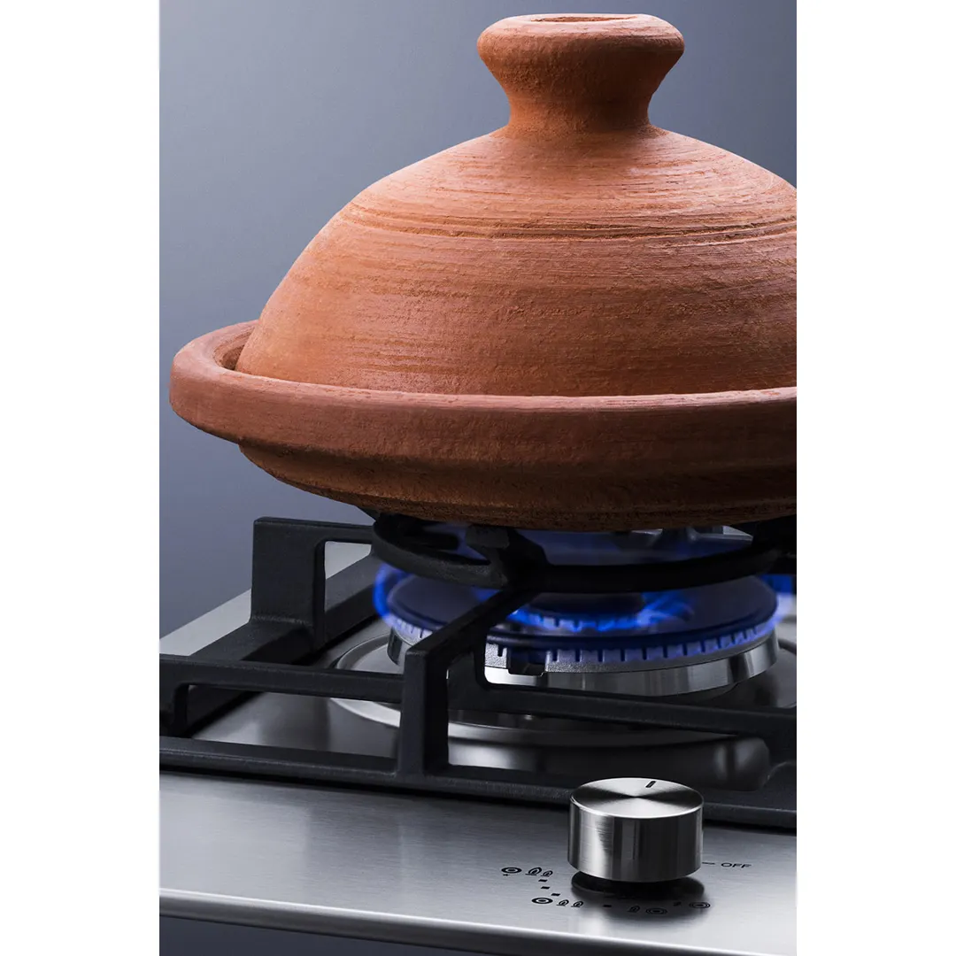 Summit GCJ1SS 12" Built-In Gas Cooktop/Hotplate with (1) Burner, Stainless Steel Surface, 15.000 BTU