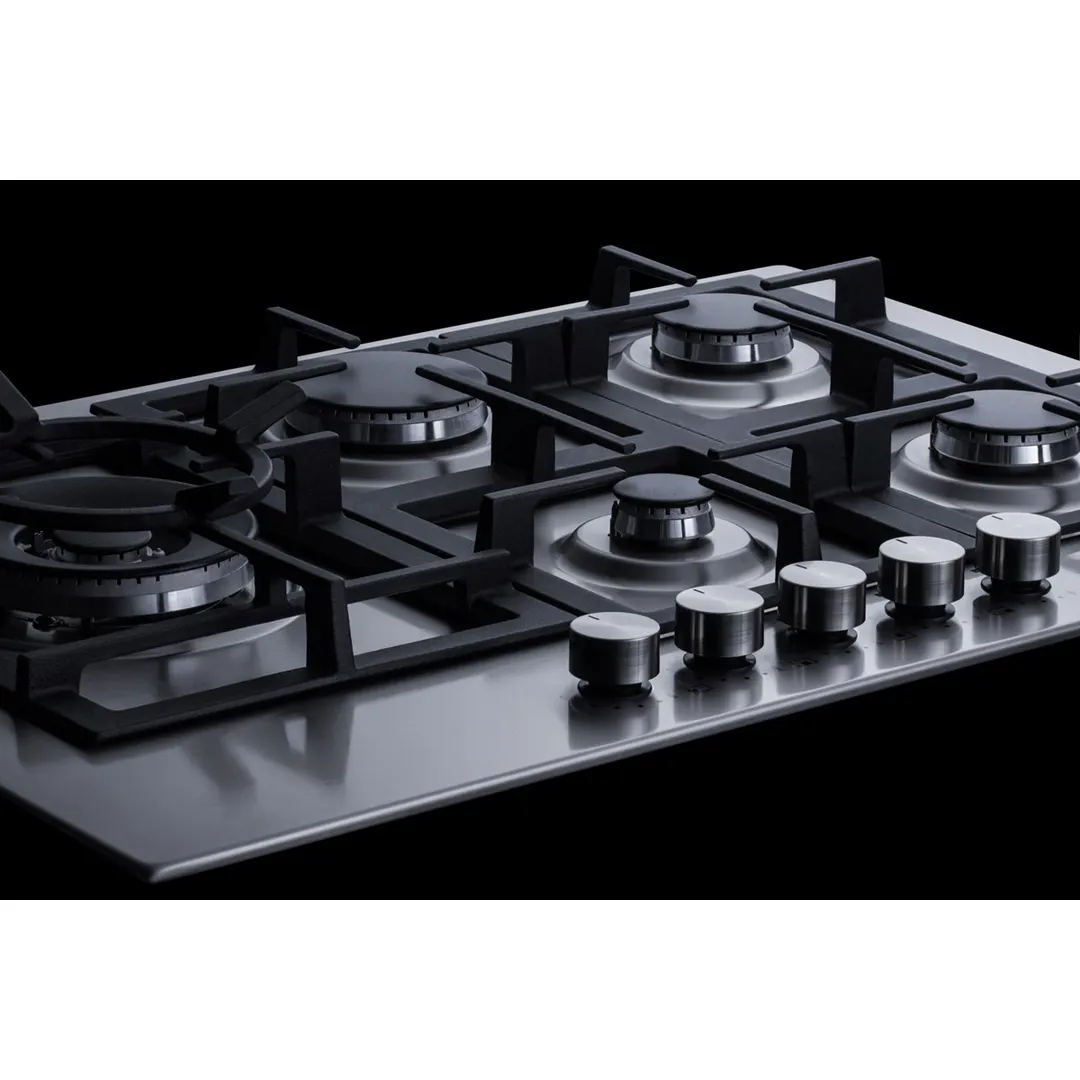 Summit GCJ5SS 29" Built-In Gas Cooktop/Hotplate with (5) Burners, Stainless Steel Surface, 38.100 BTU