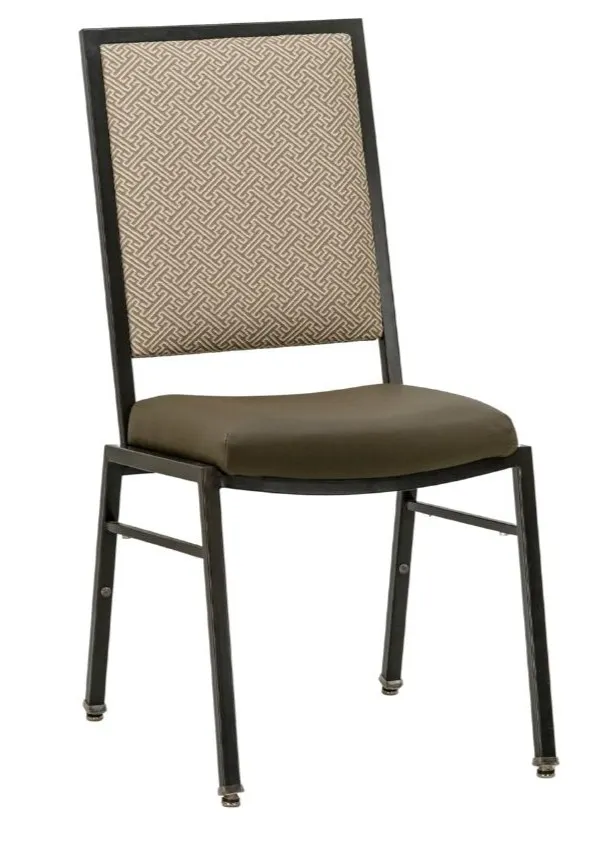 G & A 2601-AL GR10 Harlan Banquet Chair, Stacks 10 High, Upholstered Square Back, Grade 10 Upholstery