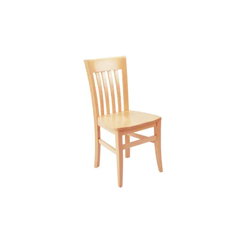 G & A 3805SS Indoor Napa Side Chair with Slat Back and Solid Wood Saddle Seat, Beechwood Frame