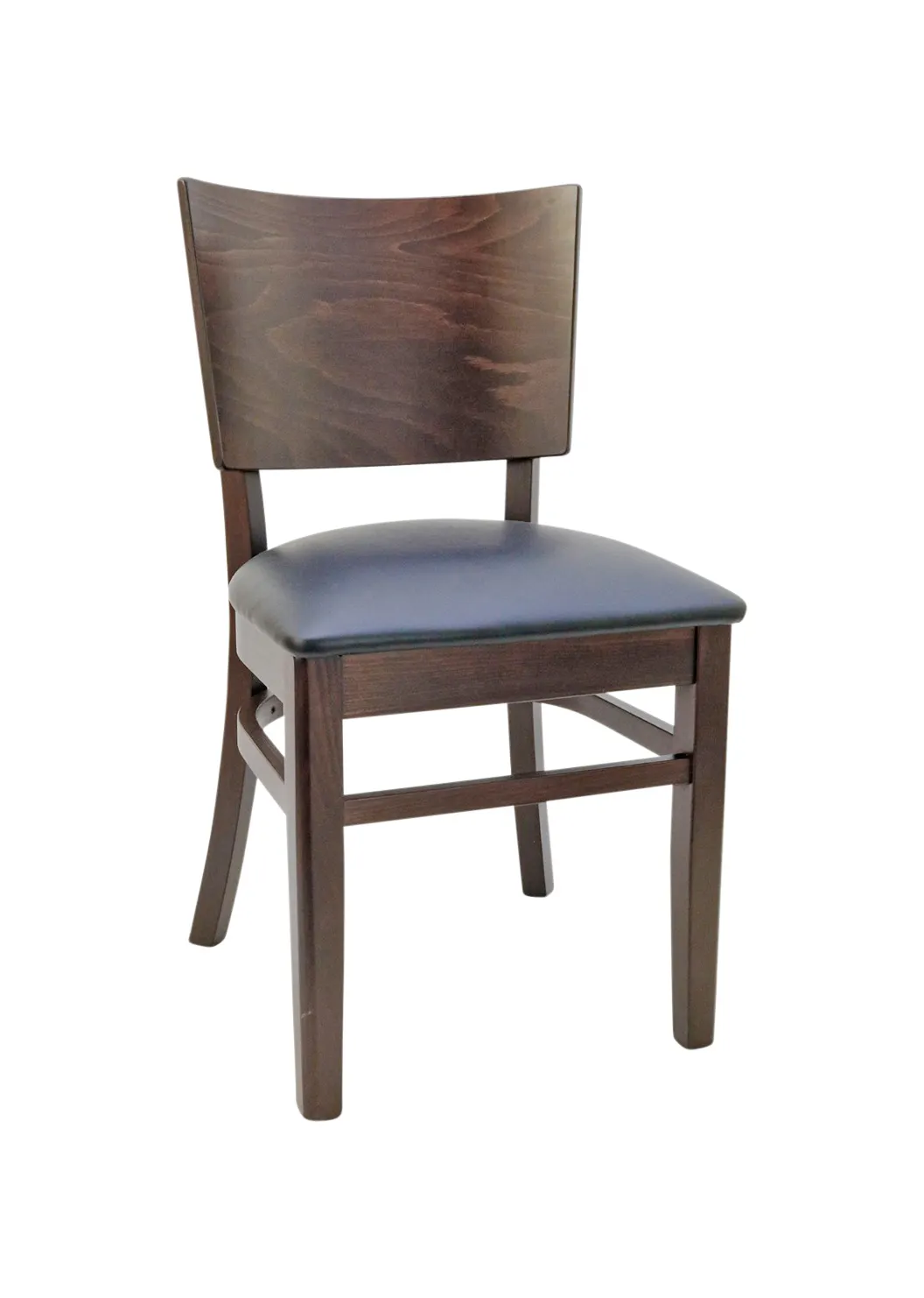 G & A 4681-SS Indoor Elton Side Chair with Solid Wood Back and Saddle Seat,  Beechwood Frame